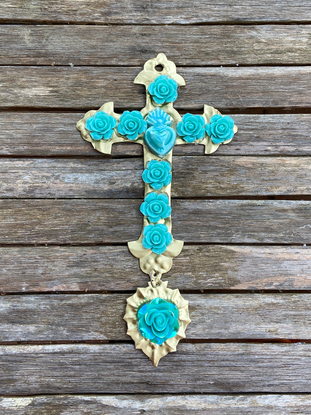 Croix kitchissime Turquoise